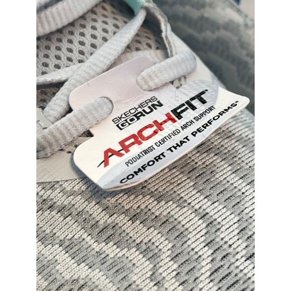 7.5 M Skechers Go Run Ride 10 Light Grey 172045/LTGY Women's NWOB - Picture 5 of 11